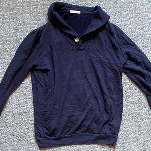 Marine Layer Shawl collar Navy Sweater M